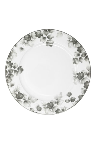 6 platos llanos de porcelana Foliage - 26 cm
