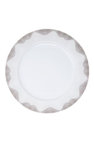 6 platos llanos de porcelana Lago - 26 cm