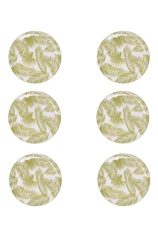 6 platos llanos de porcelana Aruba - 26 cm