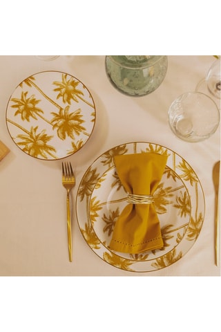 6 platos llanos de porcelana Aruba - 26 cm