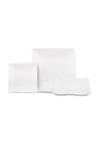 6 platos llanos de porcelana Quark - 26 x 3 x 26 cm