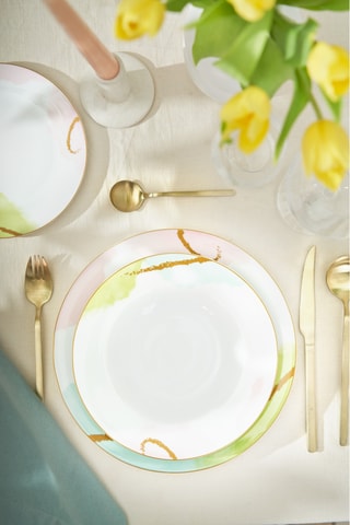 Vajilla de porcelana Acquerello - 18 piezas