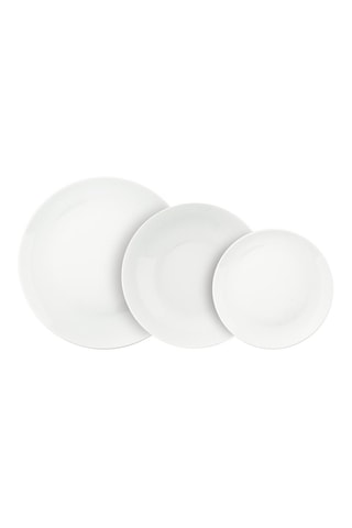 Vajilla de porcelana Bianco coup - 18 piezas
