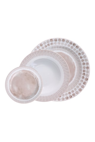 Vajilla de porcelana Tabata - 18 piezas