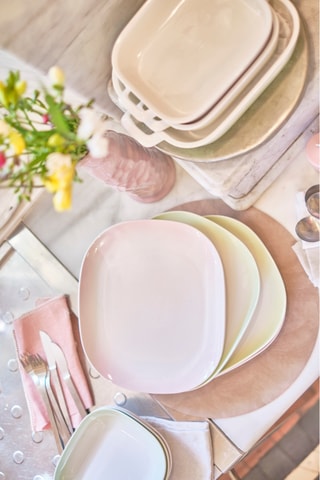 Vajilla de New Bone China Primavera - 18 piezas