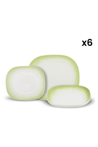 Vajilla de New Bone China Primavera - 18 piezas