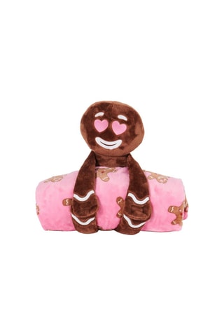 Peluche doudou orso e plaid Oursoniz - Rosa - Undiz