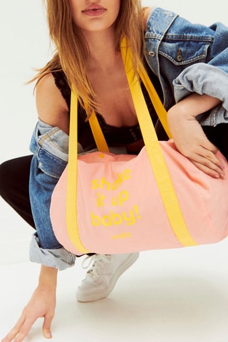 Borsa a bauletto in cotone bio - Cammello