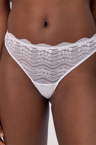 LINGERIE BAS LINGERIE STRING EASIZ BLANC