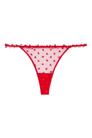 LINGERIE BAS LINGERIE STRING GLOssIERIZ ROUGE