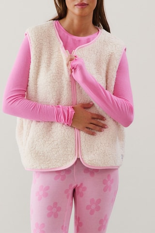 Colete de pijama sem mangas - Cru