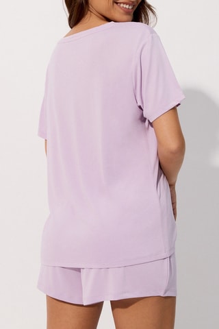 T-shirt pigiama Lalaiz - Malva - Undiz