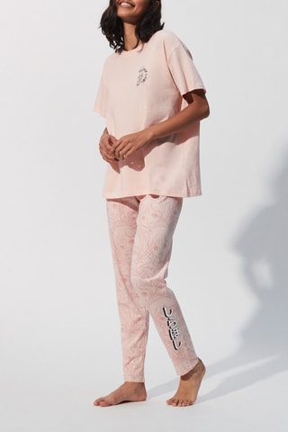 T-shirt pigiama Shirahoshi One Piece - Rosa - Undiz