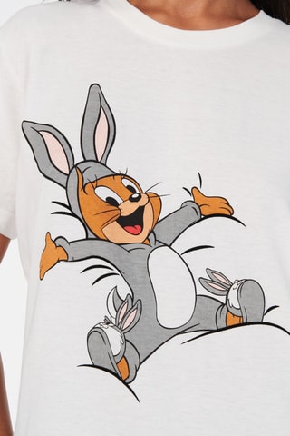 T-shirt pigiama Tom & Jerry - Bianco