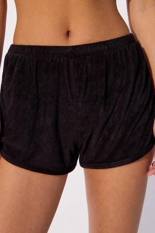 Shorts pigiama in velluto Spongiz - Nero - Undiz