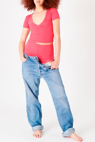 Top Crossribiz Rose foncé