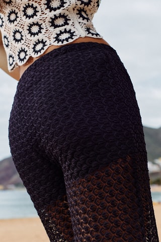Crop top Canabayiz - Bianco e nero
