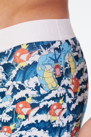 Boxer Pokemon Repeatiz - Blanc et bleu