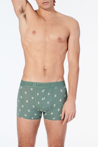Boxers Repeatiz - Azul-petróleo e cru