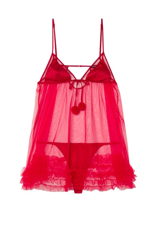 Babydoll Cassysatiniz - Rosso