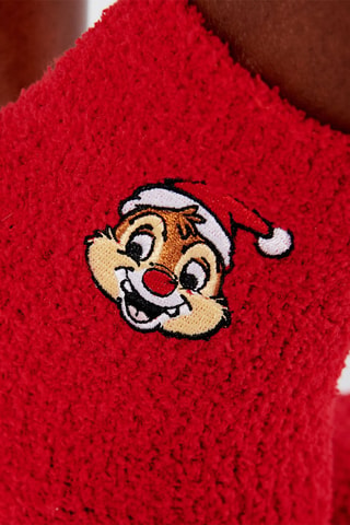 Calze antiscivolo Cip e Ciop Disney - Rosso - Undiz