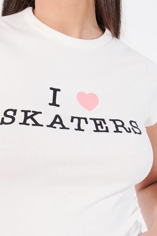 T-shirt Ilyassiz - Rosa e branco
