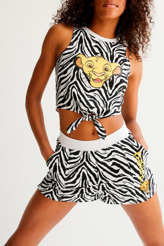 Shorts Simba Il re leone Disney Fearlessiz - Bianco e nero