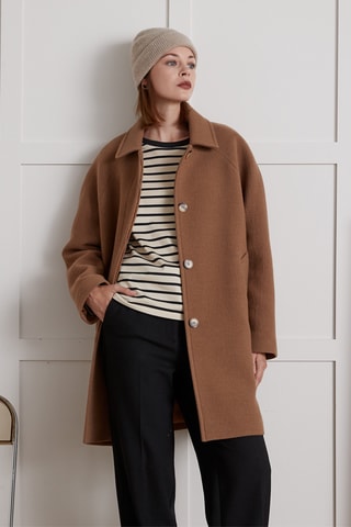 Manteau en laine - Camel