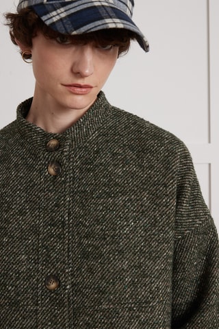 Manteau en laine - Vert foncé