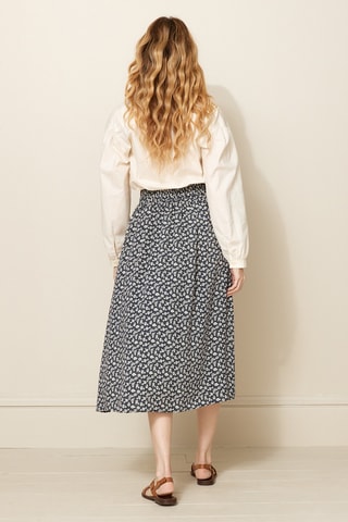 Jupe midi - Bleu marine