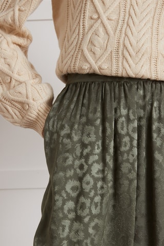 Jupe midi - Kaki
