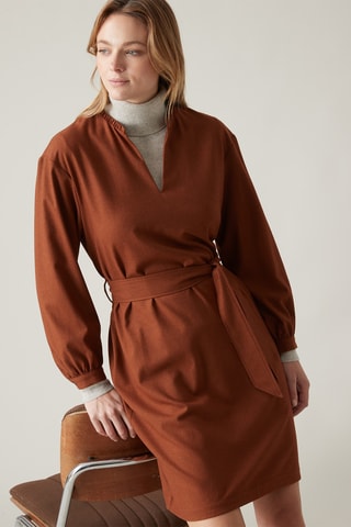 Robe droite - Marron
