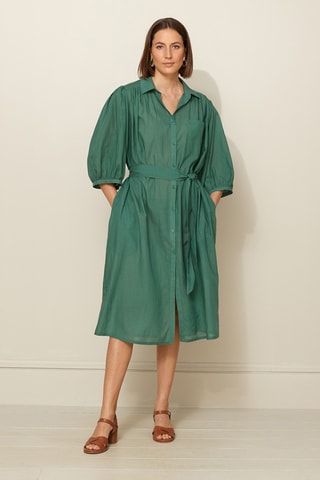 Robe chemise - Vert foncé