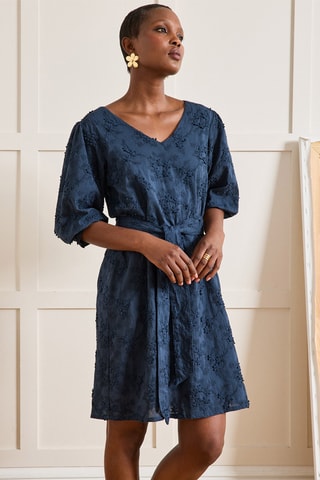 Robe droite - Bleu foncé