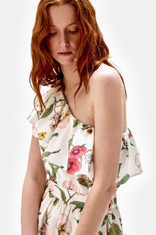Robe asymétrique - Blanc