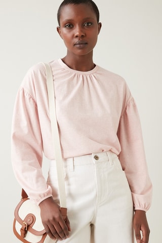T-shirt en coton biologique - Rose