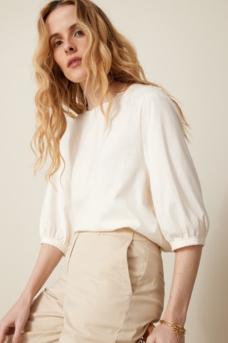 T-shirt en coton biologique - Ecru