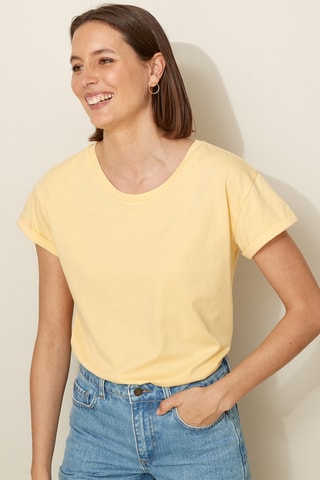 T-shirt en coton biologique - Jaune