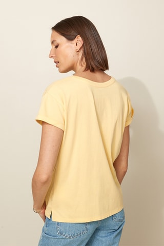 T-shirt en coton biologique - Jaune