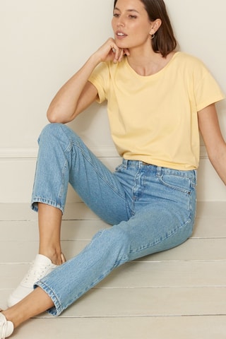 T-shirt en coton biologique - Jaune
