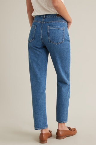 Jean cigarette en coton biologique - Bleu