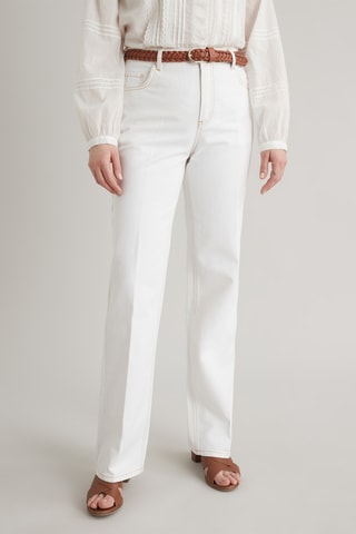 Jean flare en coton biologique - Ecru
