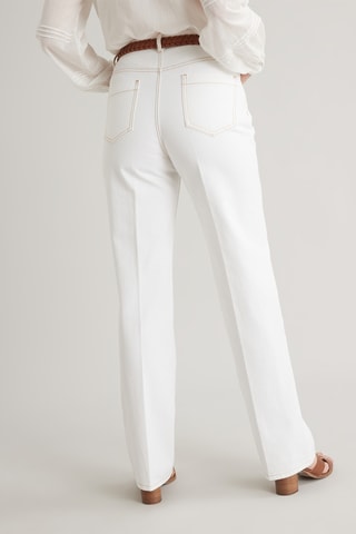 Jean flare en coton biologique - Ecru