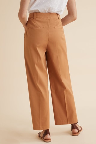 Pantalon large - Marron clair