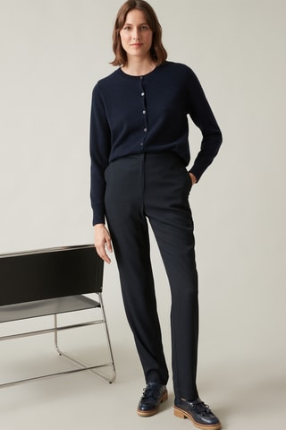 Pantalon droit - Bleu nuit