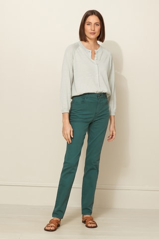Pantalon slim - Vert foncé