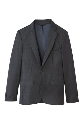 Veste en laine - Gris foncé chiné