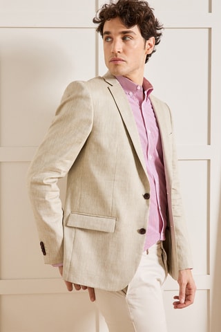Veste en lin - Beige clair
