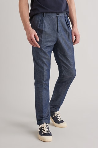 Pantalon carotte - Bleu cobalt