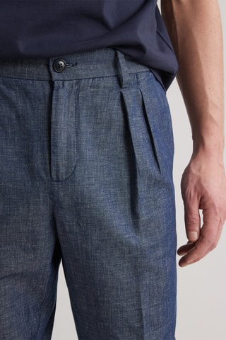 Pantalon carotte - Bleu cobalt
